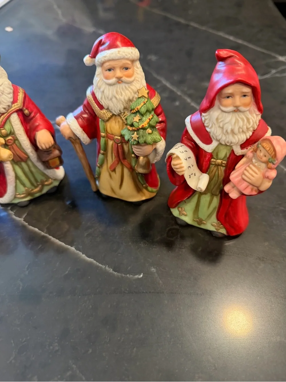 Homco Homco Father Christmas figures set of 4